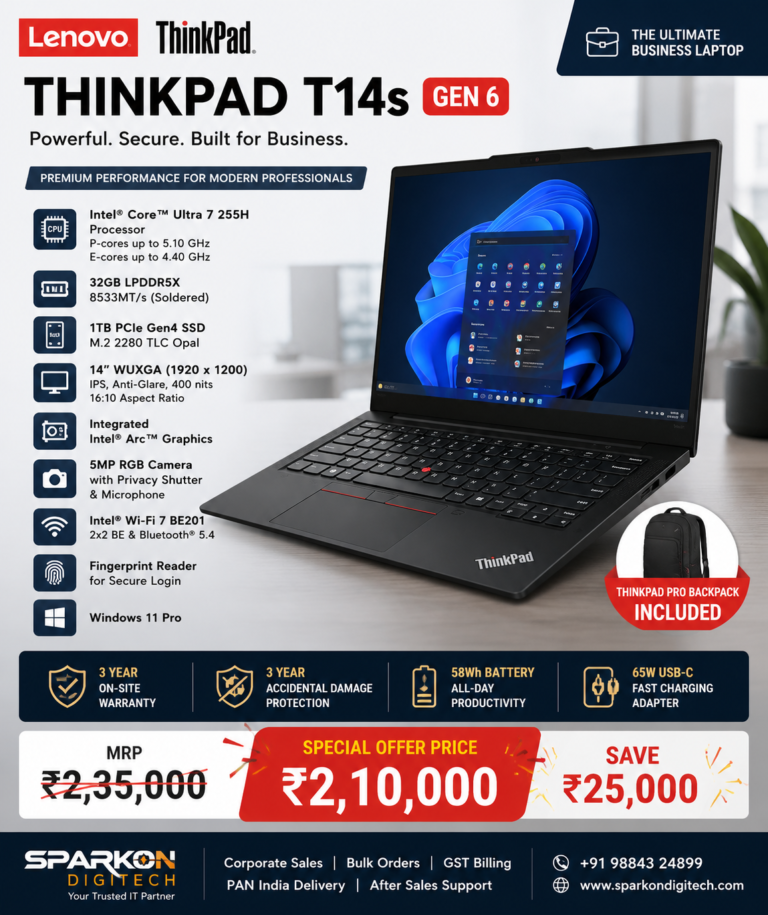 Lenovo ThinkPad T14s Gen 6 Review: Premium Business Laptop for Corporate Professionals in India