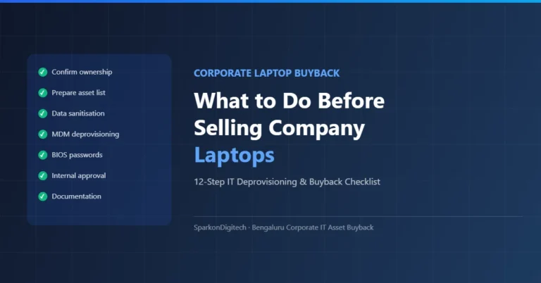 What Should Companies Do Before Selling Old Laptops? Corporate Laptop Buyback Checklist